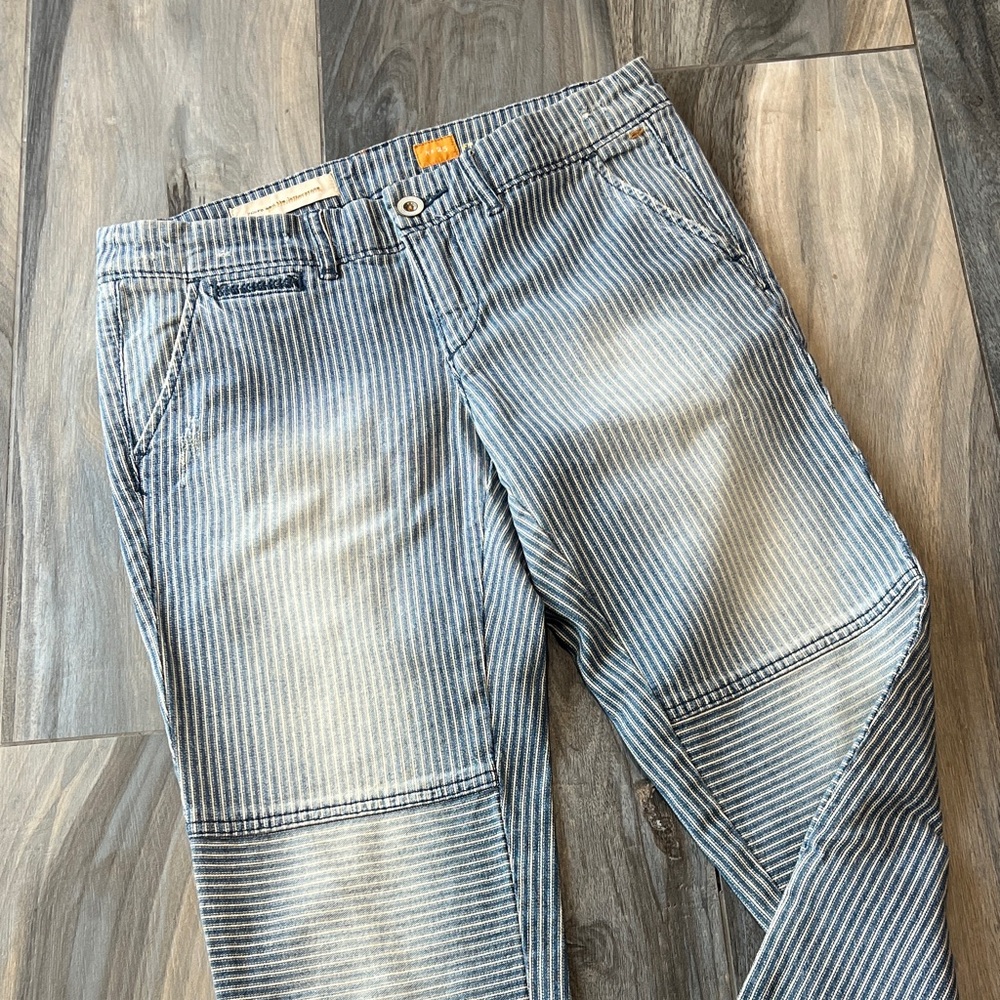 Pilcro Striped Blue and White Pants